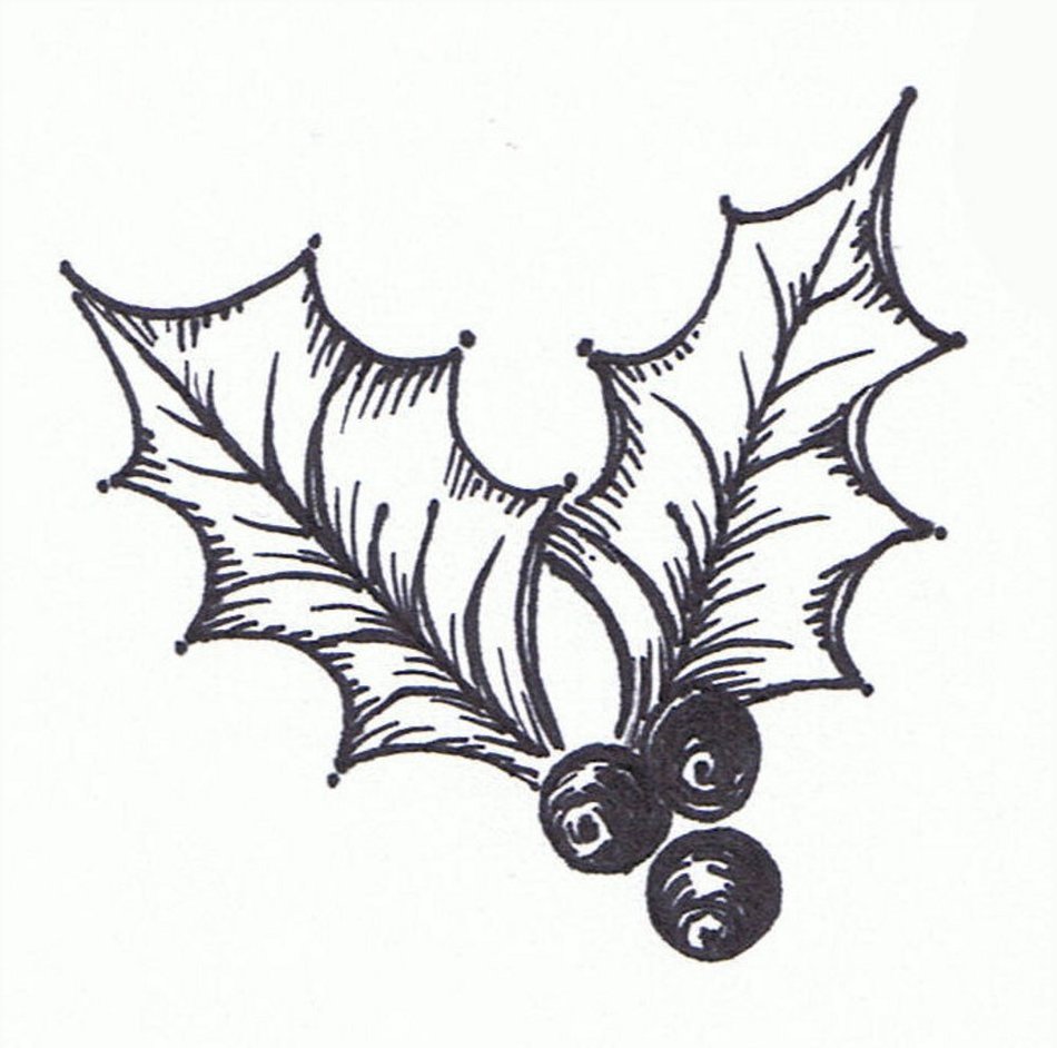 clipart of the holly berries