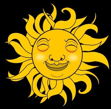 Clipart Sun Outline Panda Free Images