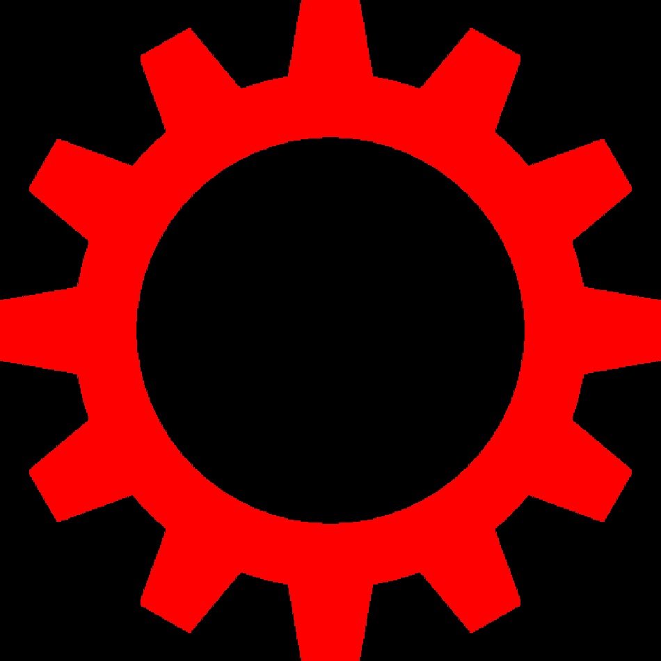 Cogwheel Symbol At Clkercom Vector Online