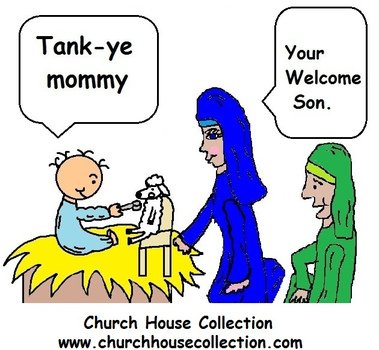 Babymar Mary And Baby Jesus Vectors A Colorful Cartoon Of Big