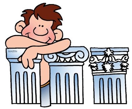 Ancient Greek Life For Kids Illustration