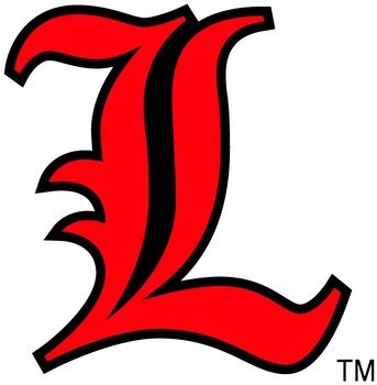 Louisville Cardinals Alternate Logo 0 A Black And Red Old English