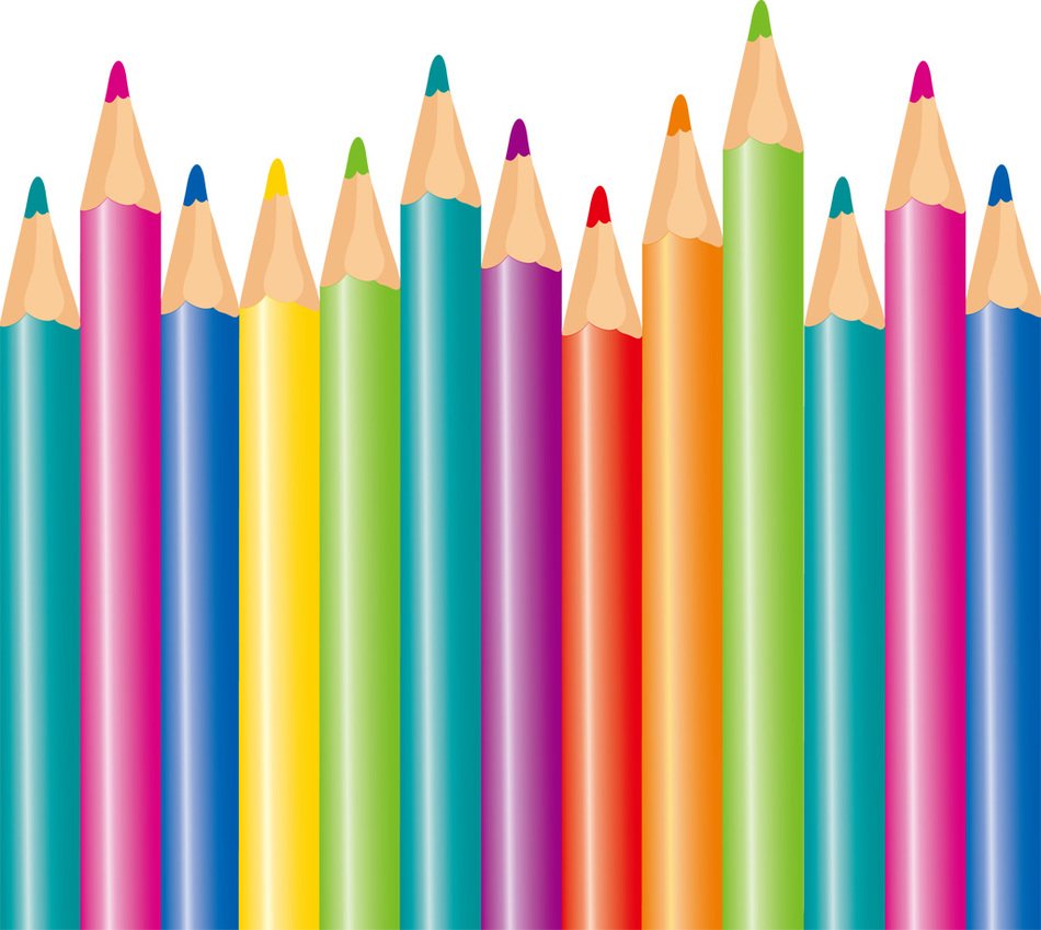 drawn colored pencils