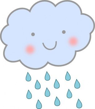 Rain Cloud And Falling