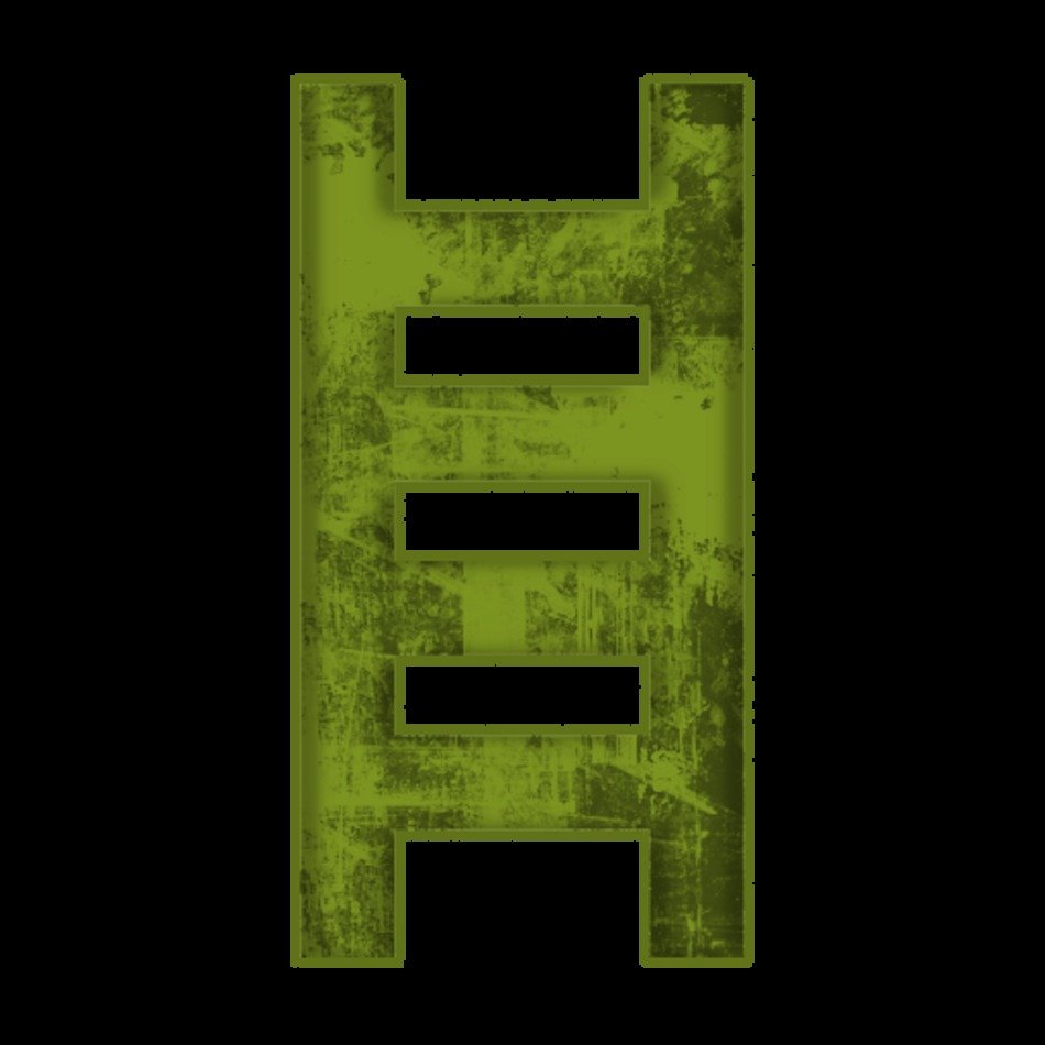 Set Green Grunge Icons Business Style N3