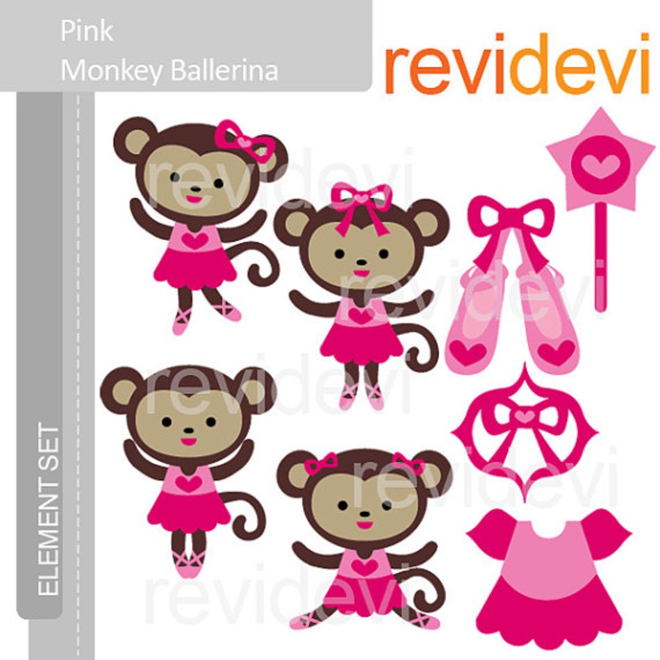 Ballerina E071 Graphic Element Cute Digital