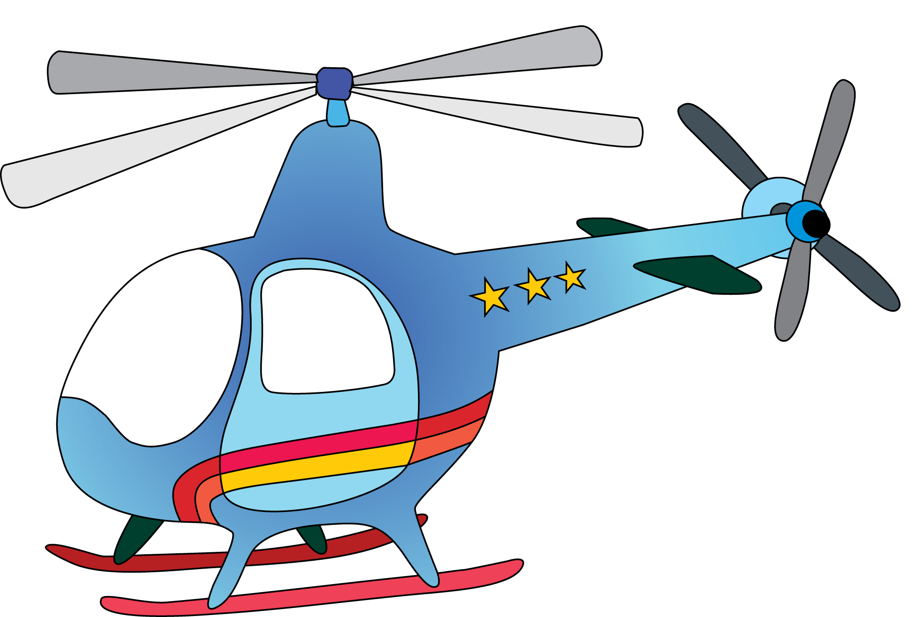 Helicopter Animation Drawing Free Image Download