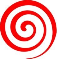 Red Spiral Lollipop At Clkercom Vector Online