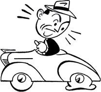 man in cfr Black And White drawing