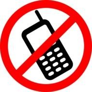prohibiting mobile phone sign