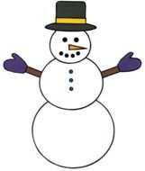 Clipart of the Snowman