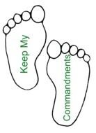 clipart of the feet prints