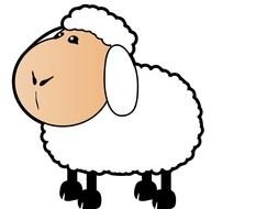 Lamb Face drawing