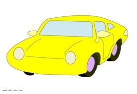 yellow Car, drawing
