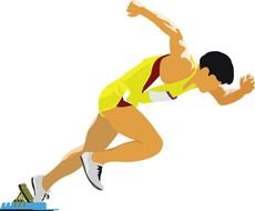 drawn runner at the start