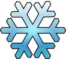 snowflake on a white background