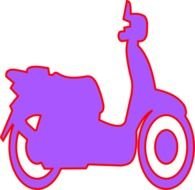 Scooter Purple At Clkercom Vector Online Royalty