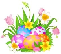 Easter Flowers Eggs And Png