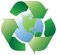 green recycling symbol