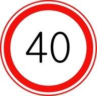 Number 40 Free Picture Of The Forty clipart