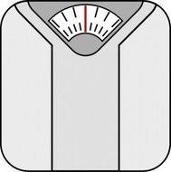 Clipart of cartoon bathroom scales