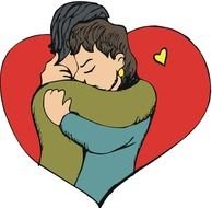 clipart of the Couple In Love