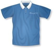 blue polo t-shirt as a picture for clipart