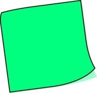 Green Sticky Note At Clkercom Vector Online
