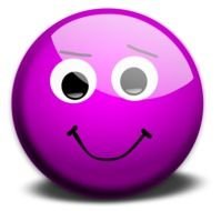 cute Purple Smiley Face drawing