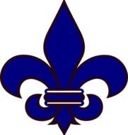 Fluer De Lis Blue At Clkercom Vector Online