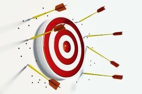 red target as a graphic illustration