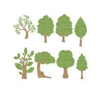 Digital Scrapbooking tree drawing