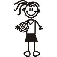 There Is 38 Girls Softball Catcher Silhouette Frees All Used