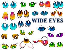 variety of eyes as a picture for clipart