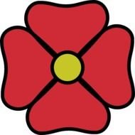 Red Green Flower Flowers Cartoon Free Plant Four Color