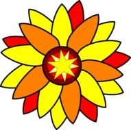 flower with orange petals