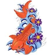 Free Japanese Koi Fish Vector Art 123freevectors