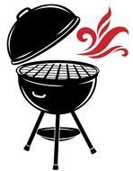 painted hot black grill