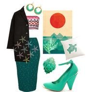 Fashion Look From July 2013 Featuring Pink Crop Top Black Coat And