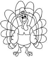 Thanksgiving Turkey Coloring Page N2