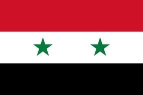 drawn Syria flag