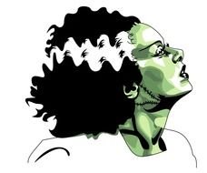 portrait of bride of Frankenstein