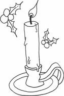 Clip art of candle