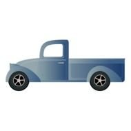 truck illustration on a white background
