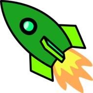 Green Rocket At Clkercom Vector Online Royalty N2