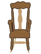 painted brown chair