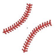 Baseball Softball Stitches drawing