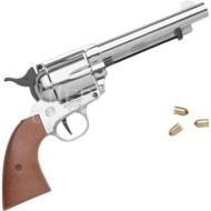Revolver Being Fired Blank Firing Nickel Western
