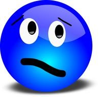 clipart of the blue smiley