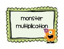 monster Multiplication drawing